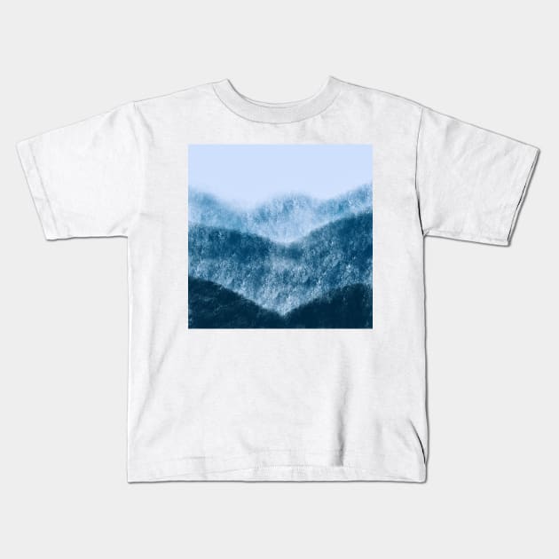 Abstract Smoky Mountains Kids T-Shirt by Kcinnik